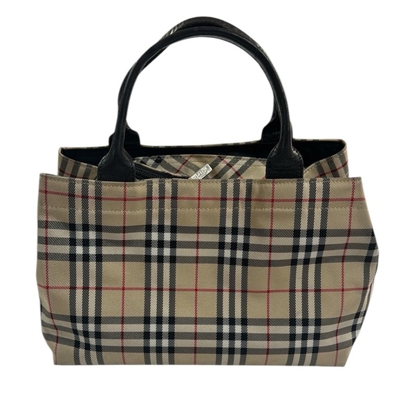 Burberry Handbags - Burberry Beige and Black Novacheck Tote